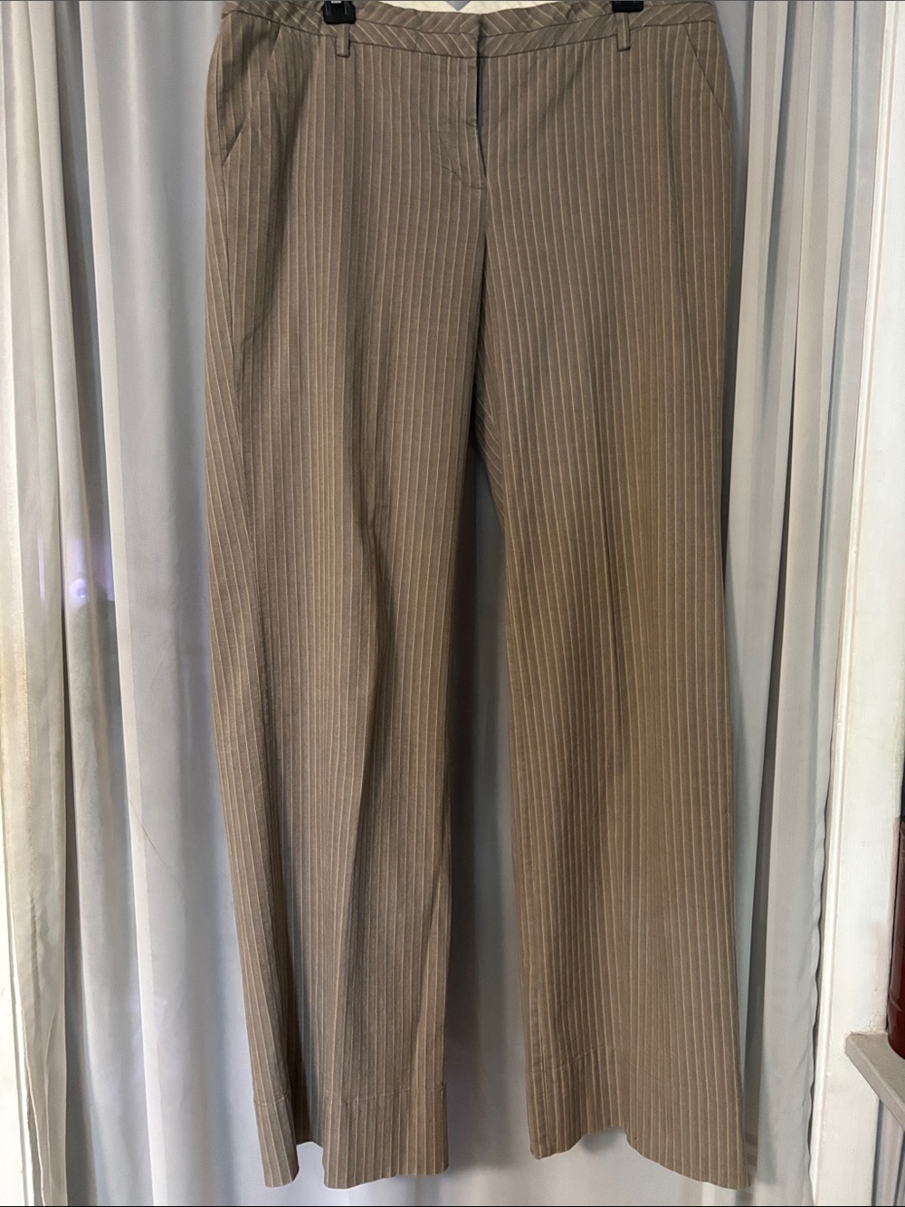 Vintage woman’s Tan Pinstripe Dress Pants
